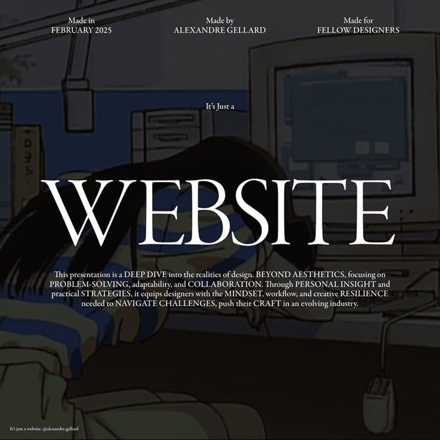 It’s just a website